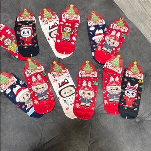 Labubu Cartoon Character Socks Set. 2 pair NWT $9
